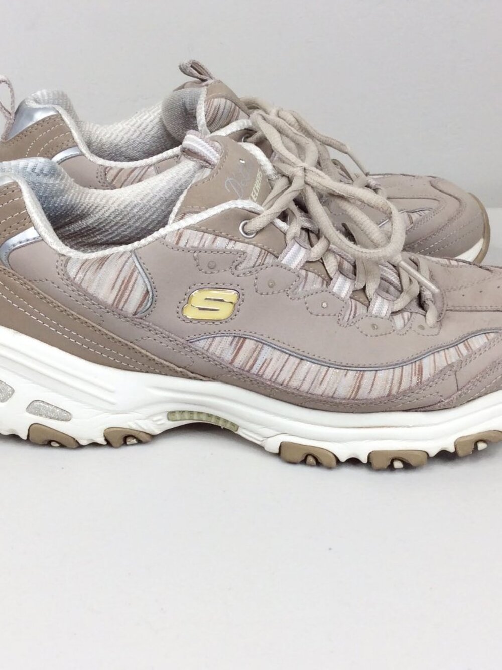 Skechers D'Lites Sneaker Shoes Women's Size 10 Taupe 11978W - Picture 5 of 11